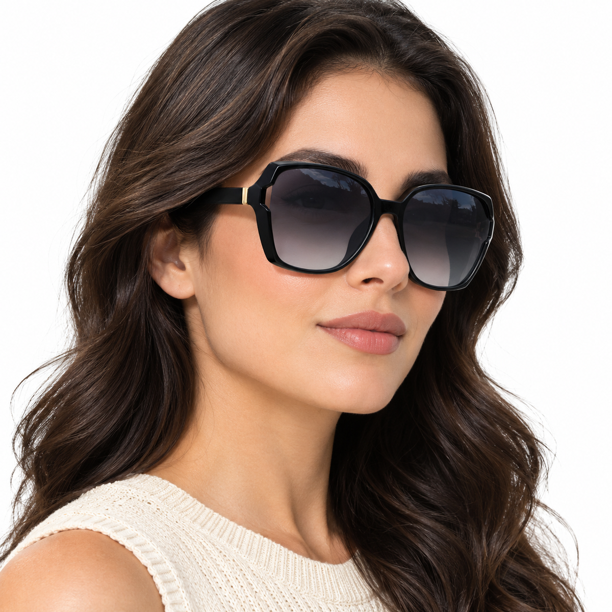 The Delaney | Oversized Butterfly Sunglasses worn