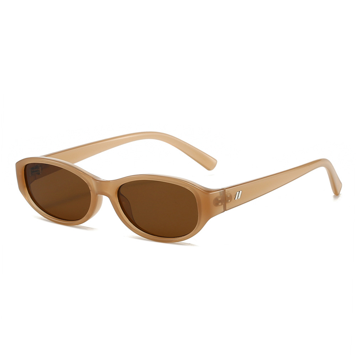 The Sloane | Oval Sunglasses in Honey / Brown