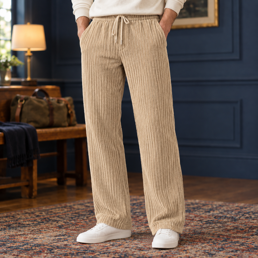 The Claud | Wide-Wale Corduroy Drawstring Pants