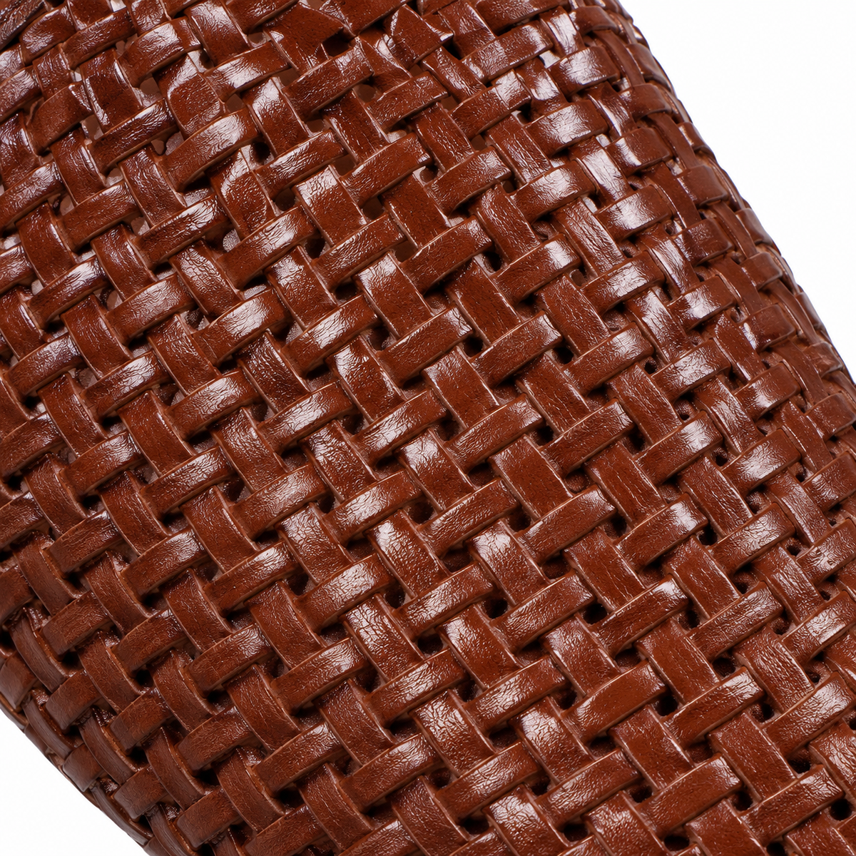 The Hamilton | Woven Leather Slip-On Loafers material close-up