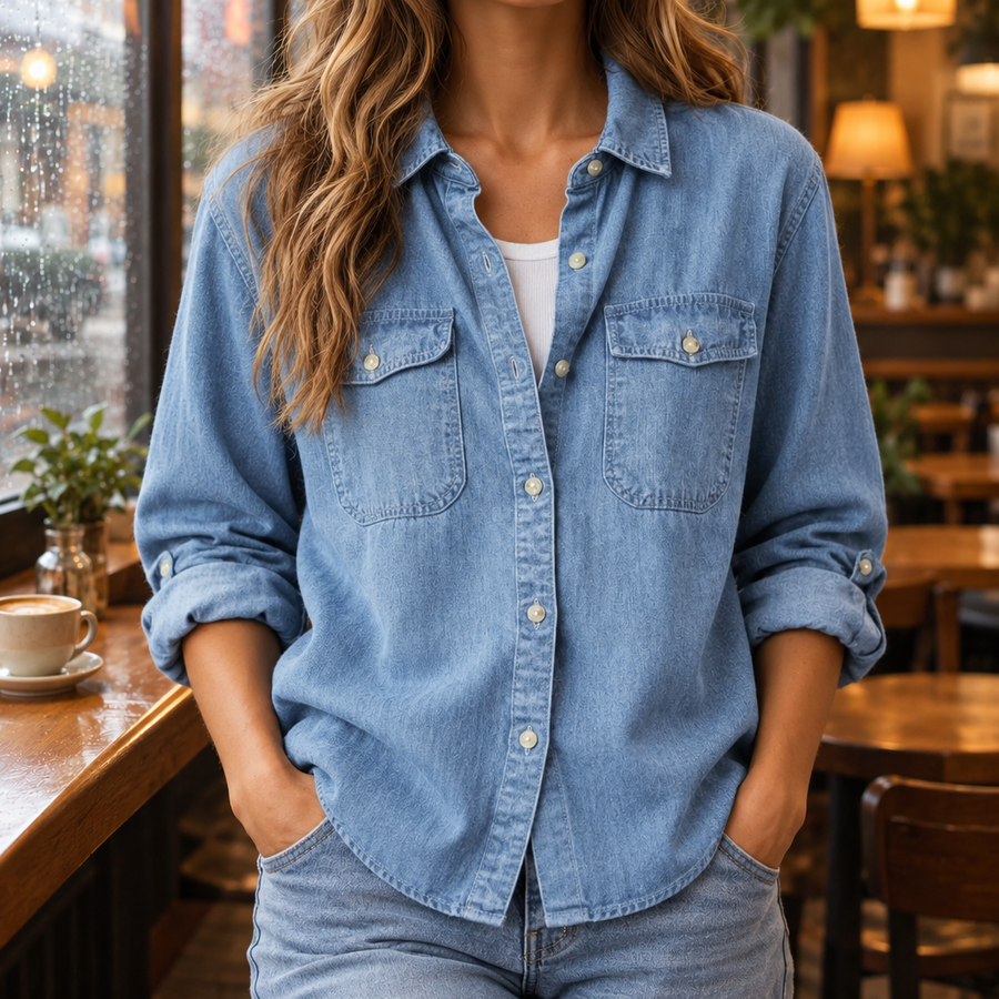 The Sandra | Women's Soft Denim Shirt