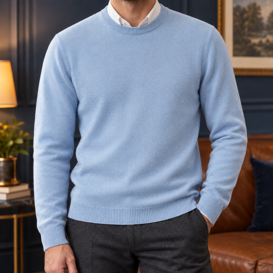 The Valente | Cashmere-Blend Crew Sweater