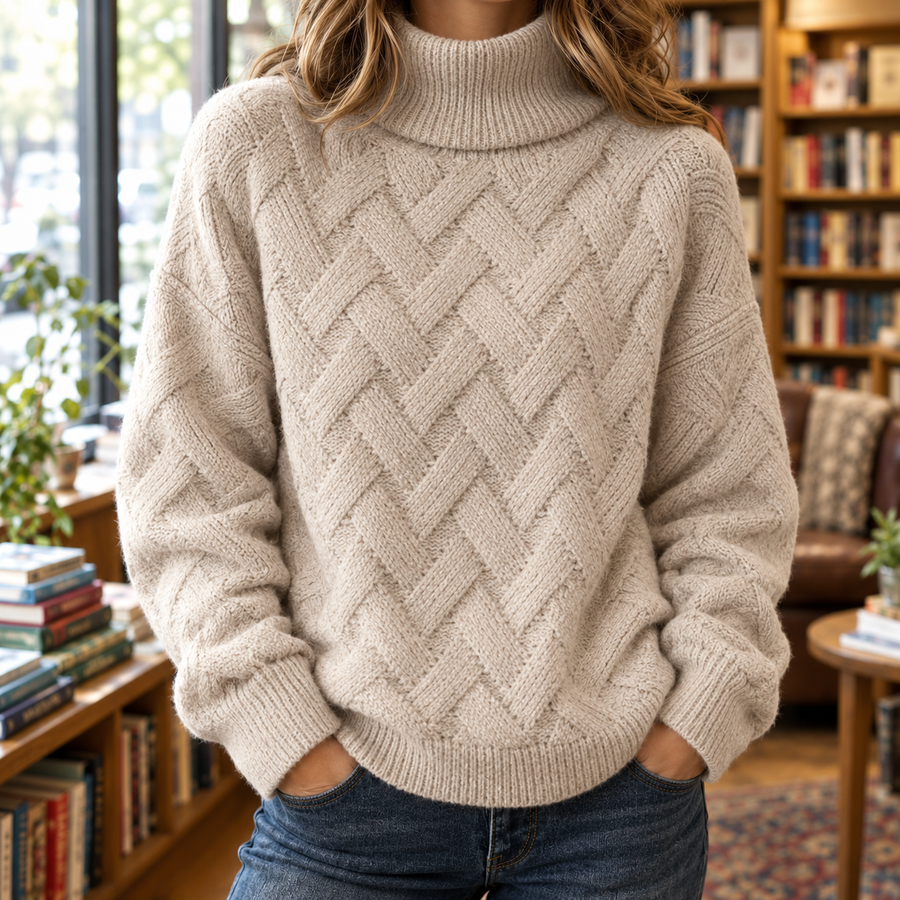 The Valentina | Cashmere-Blend Turtleneck Sweater