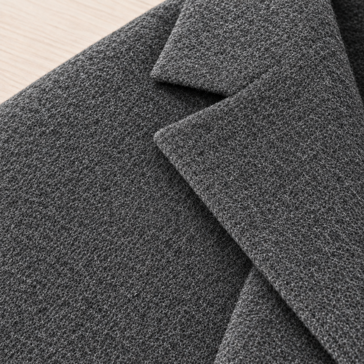 The Whitmore | Wool-Blend Single-Breasted Overcoat material close-up